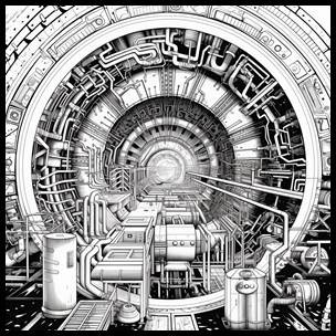 Illustration of the Chicken Filet Accelerator's reactor core